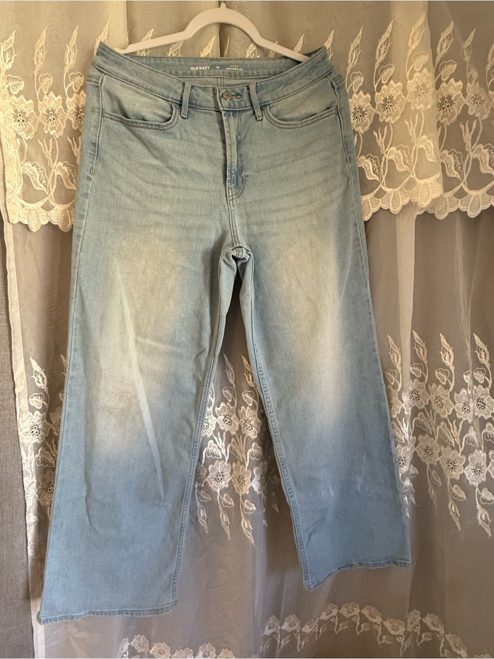 Old Navy Light Blue Wide -Leg Jeans Size 10